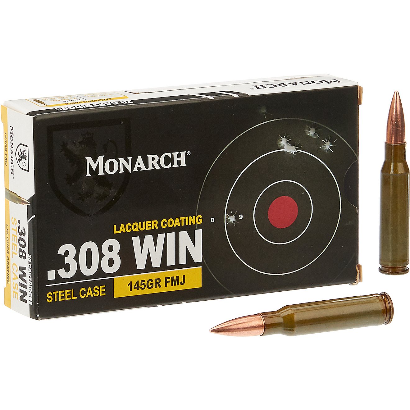 Monarch FMJ .308 Winchester 145-Grain Rifle Ammunition - 20 Rounds                                                               - view number 1