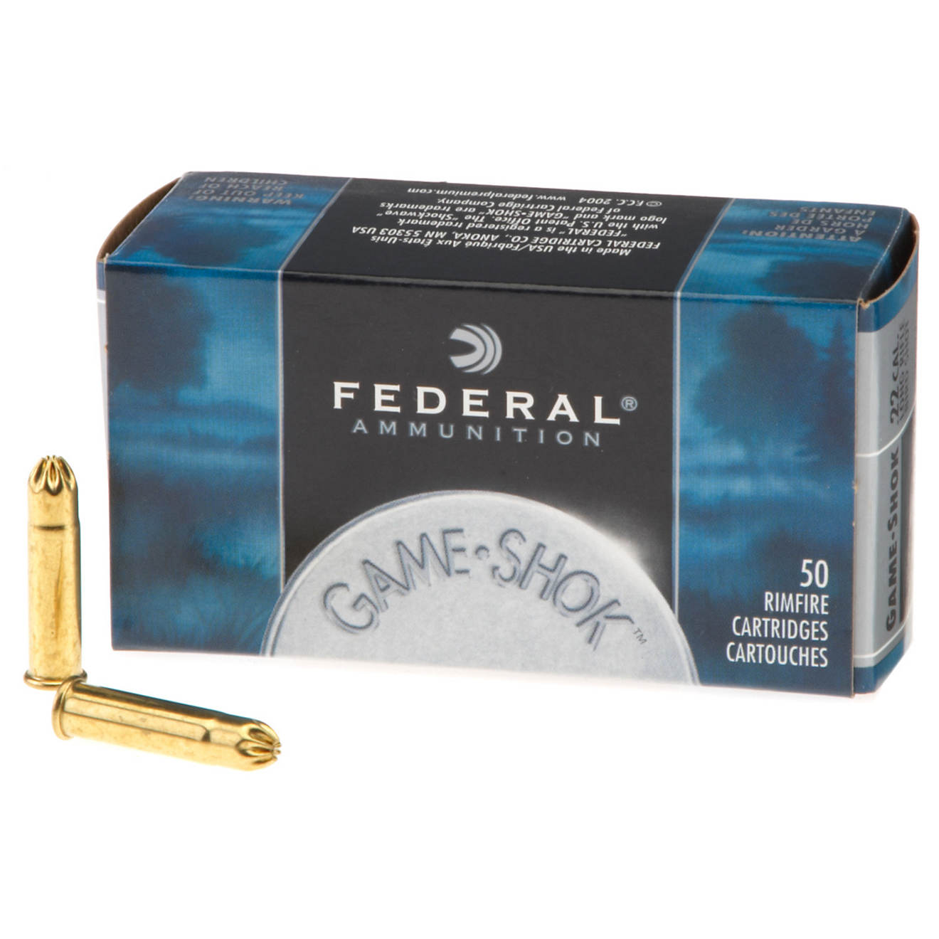 Federal® Game-Shok™ No. 12 Lead Bird Shot .22 LR 25-Grain Rimfire Ammunition - 50 Rounds                                      - view number 1