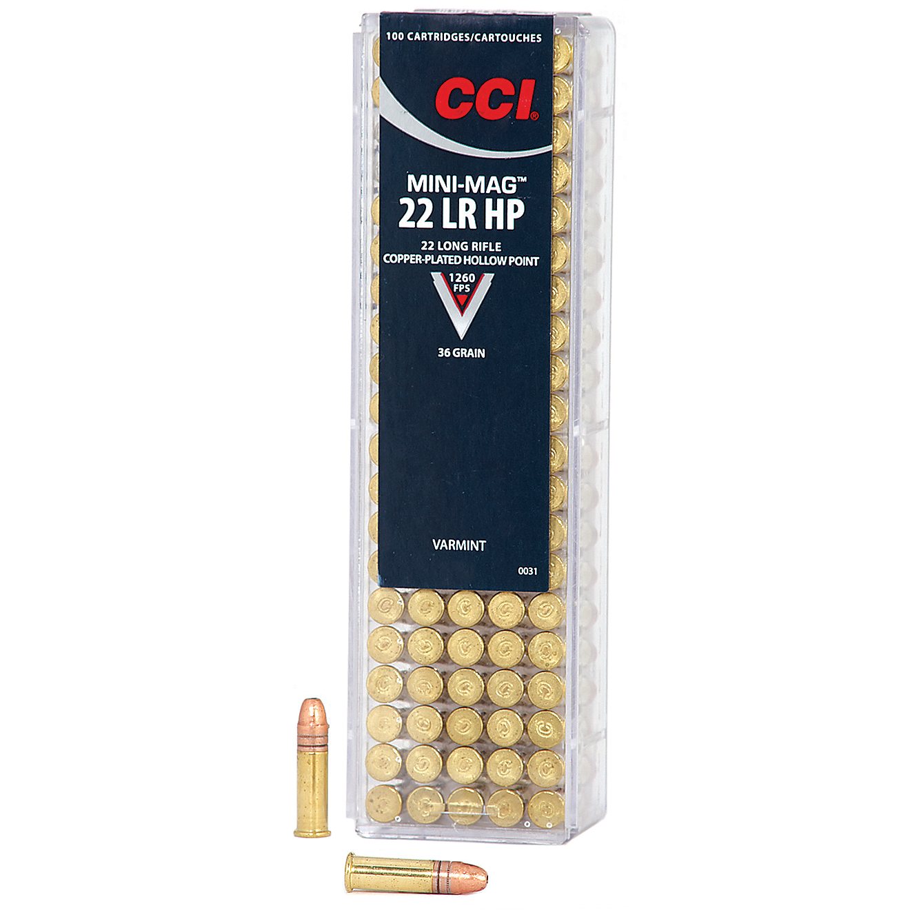 CCI® Mini-Mag® .22 LR Copper-Plated Hollow Point Ammunition - 100 Rounds                                                       - view number 1