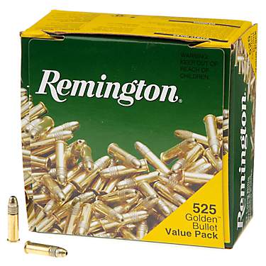 Remington Golden Bullet HP .22 LR 36-Grain Rimfire Rifle Ammunition - 525 Rounds                                                