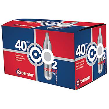 Crosman Copperhead Powerlet 12-Gram CO₂ Cartridges 40-Pack                                                                    