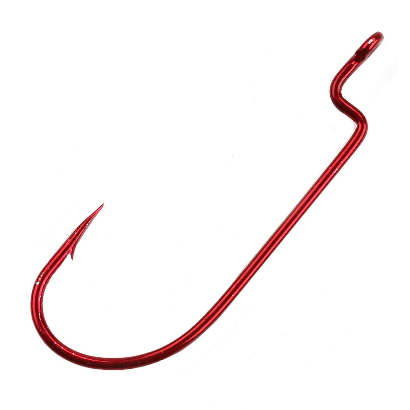 Owner Offset-Shank Wide-Gap Single Worm Hooks                                                                                    - view number 1
