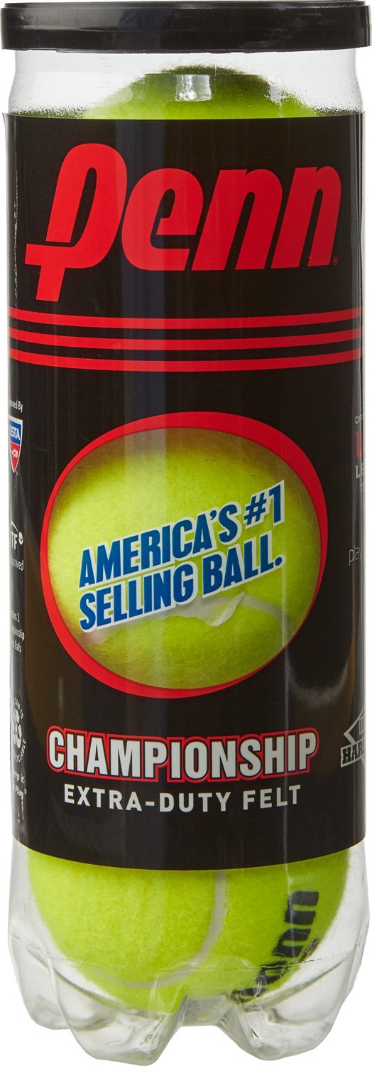 Penn Championship XD Tennis Balls 1 Can/3Pack Academy