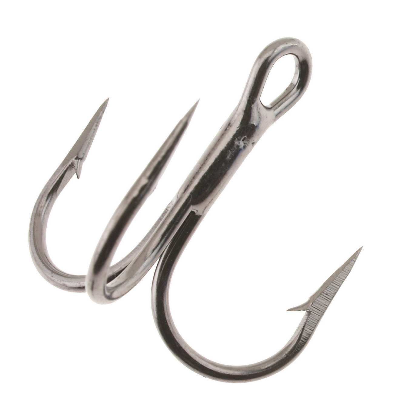 Eagle Claw Lazer 3X Short Shank Round Bend Treble Hooks 5-Pack                                                                   - view number 1