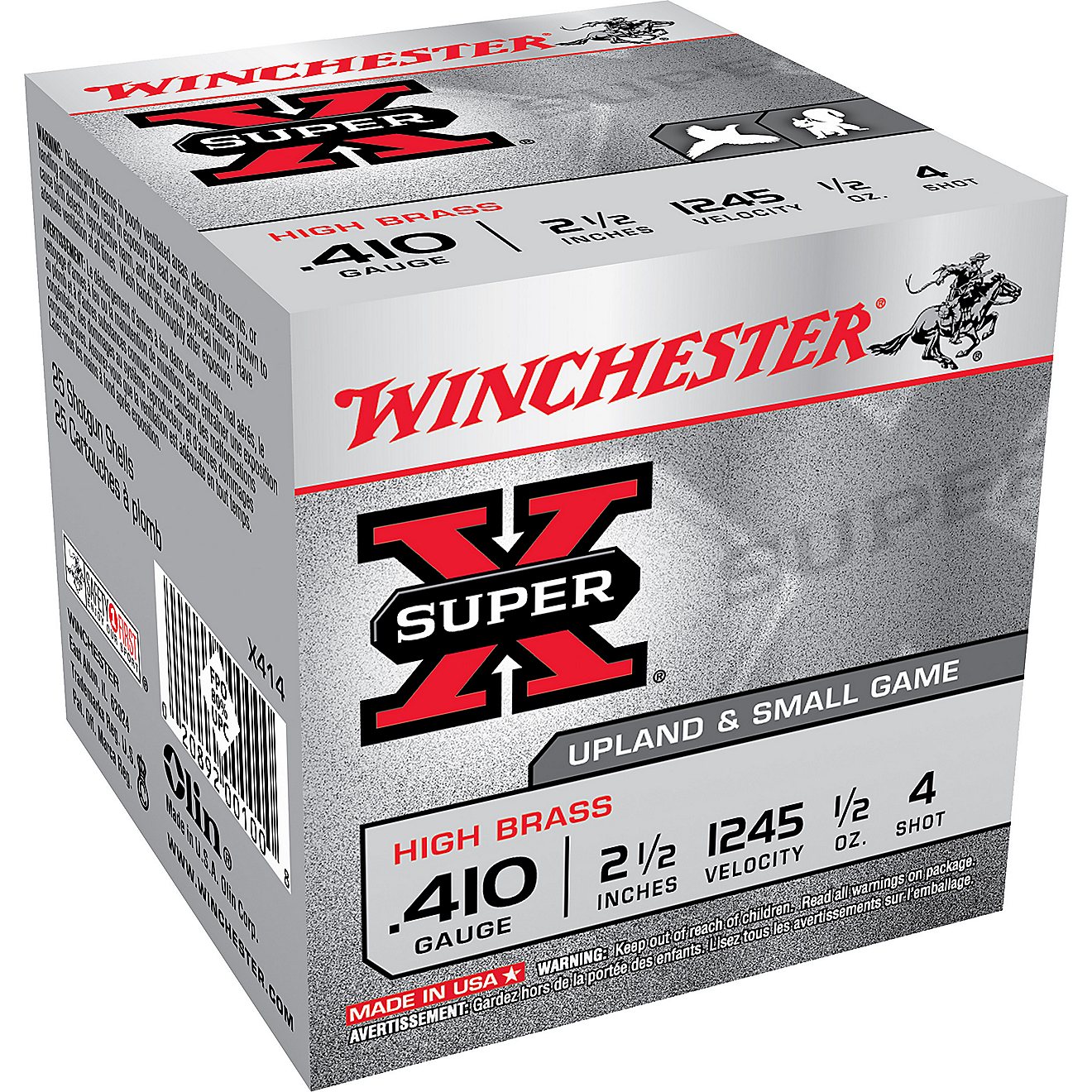Winchester Super-X Game Load HS .410 Load Shotshells - 25 Rounds                                                                 - view number 1
