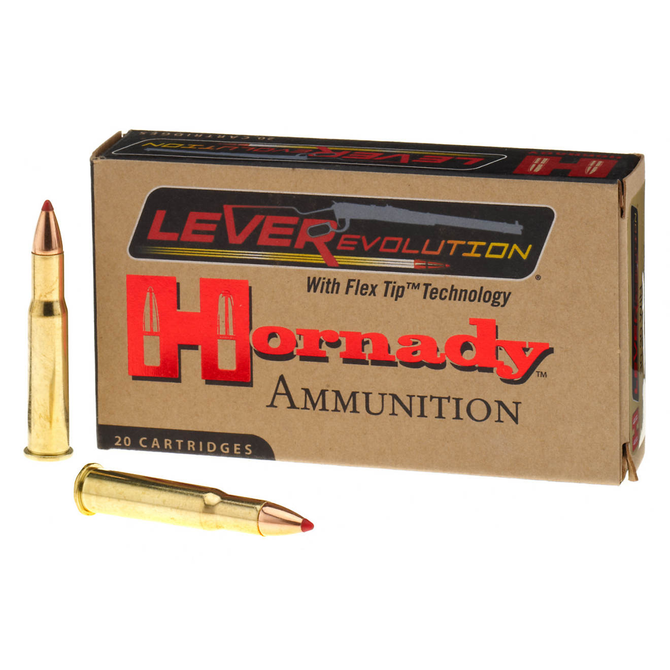 Hornady FTX® LEVERevolution® .30-30 Winchester 160-Grain Rifle Ammunition - 20 Rounds                                          - view number 1