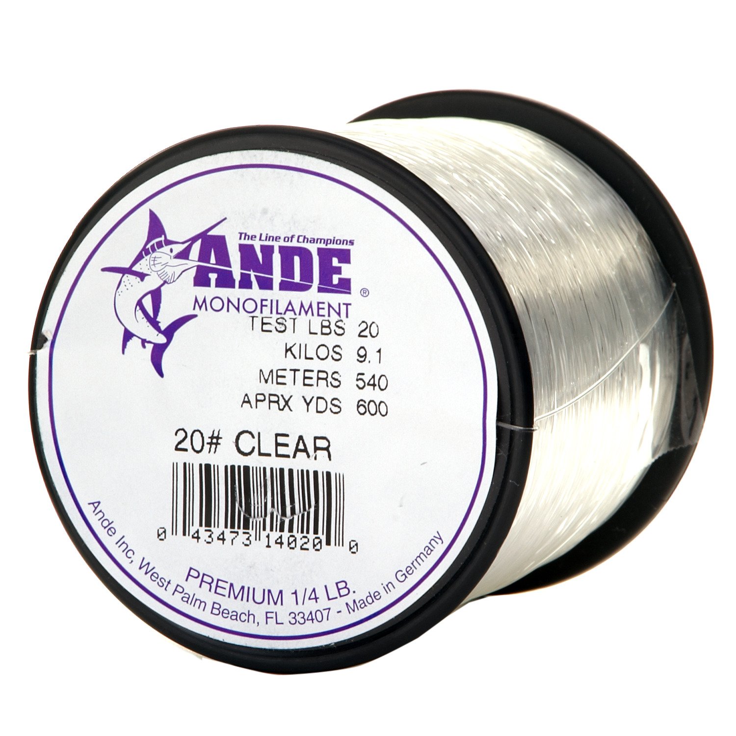 ANDE® Premium 20 lb. 600 yards Monofilament Fishing Line Academy