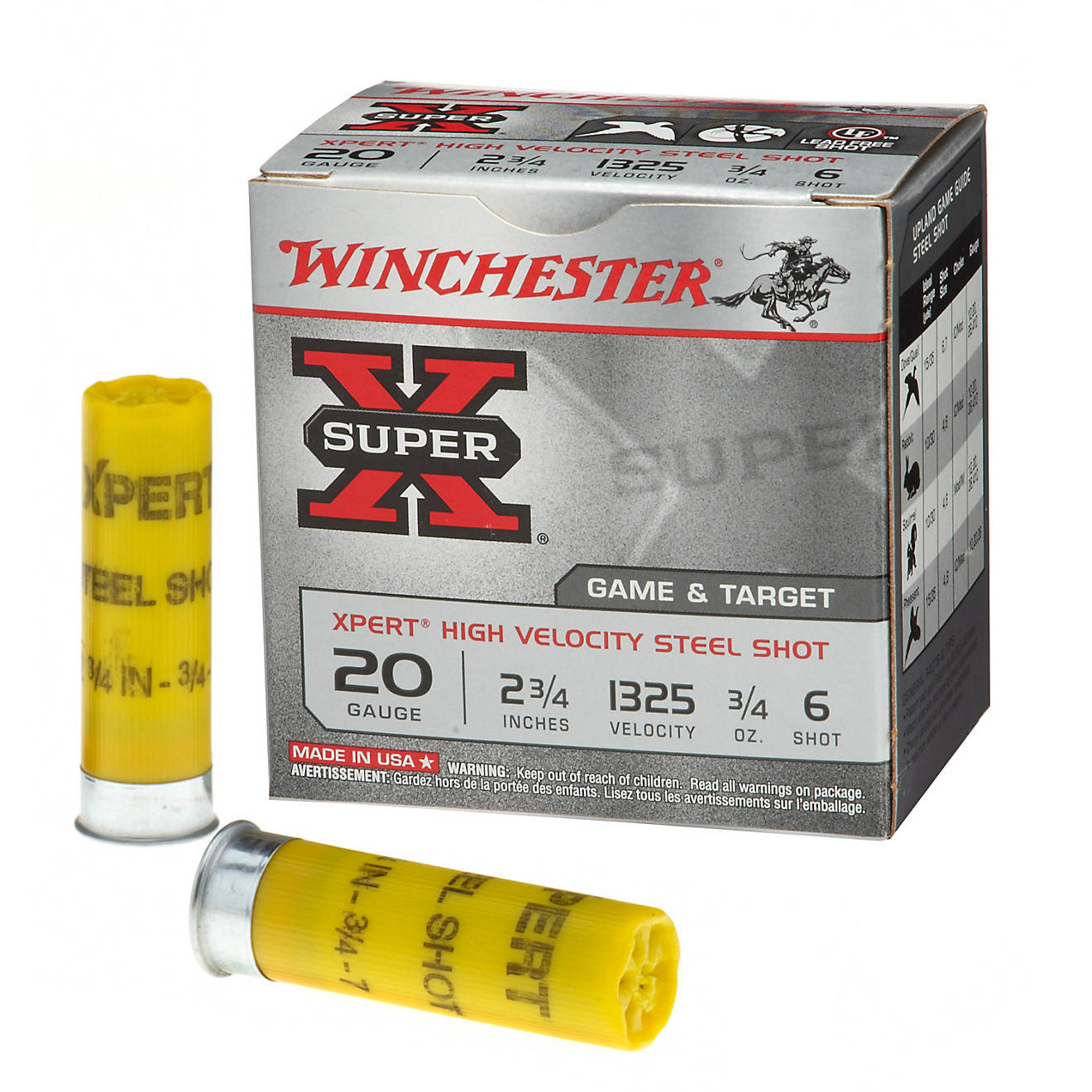 Winchester Xpert Steel Upland Game and Target Load 20 Gauge Shotshells - 25 Rounds                                               - view number 1