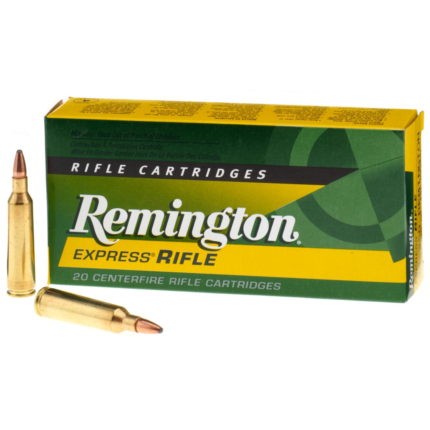 Remington .22250 Remington 55Grain Centerfire Rifle Ammunition Academy