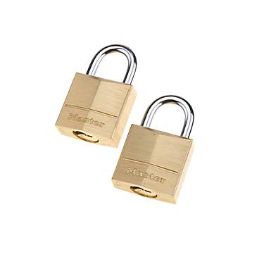 Master Lock® Solid Brass Padlocks 2-Pack                                                                                       