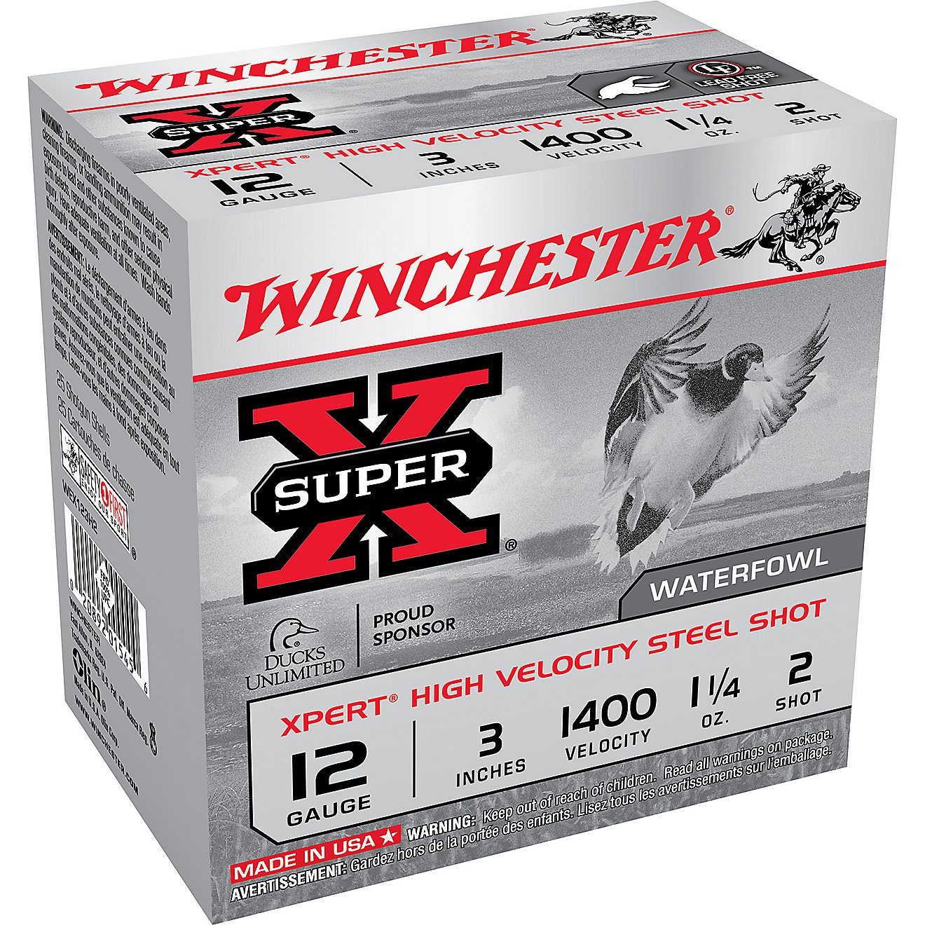 Winchester Xpert Hi-Velocity Steel 12 Gauge Shotshells                                                                           - view number 1