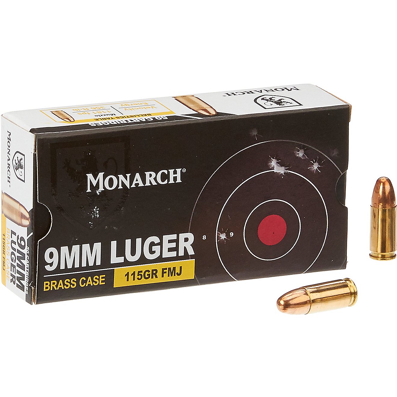 Monarch FMJ 9mm Luger 115-Grain Pistol Ammunition                                                                                - view number 1