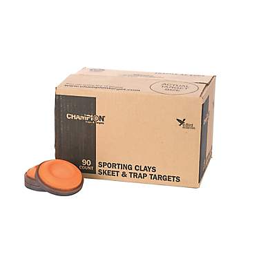 Champion Orange Dome Standard Clay Targets 90-Pack                                                                              