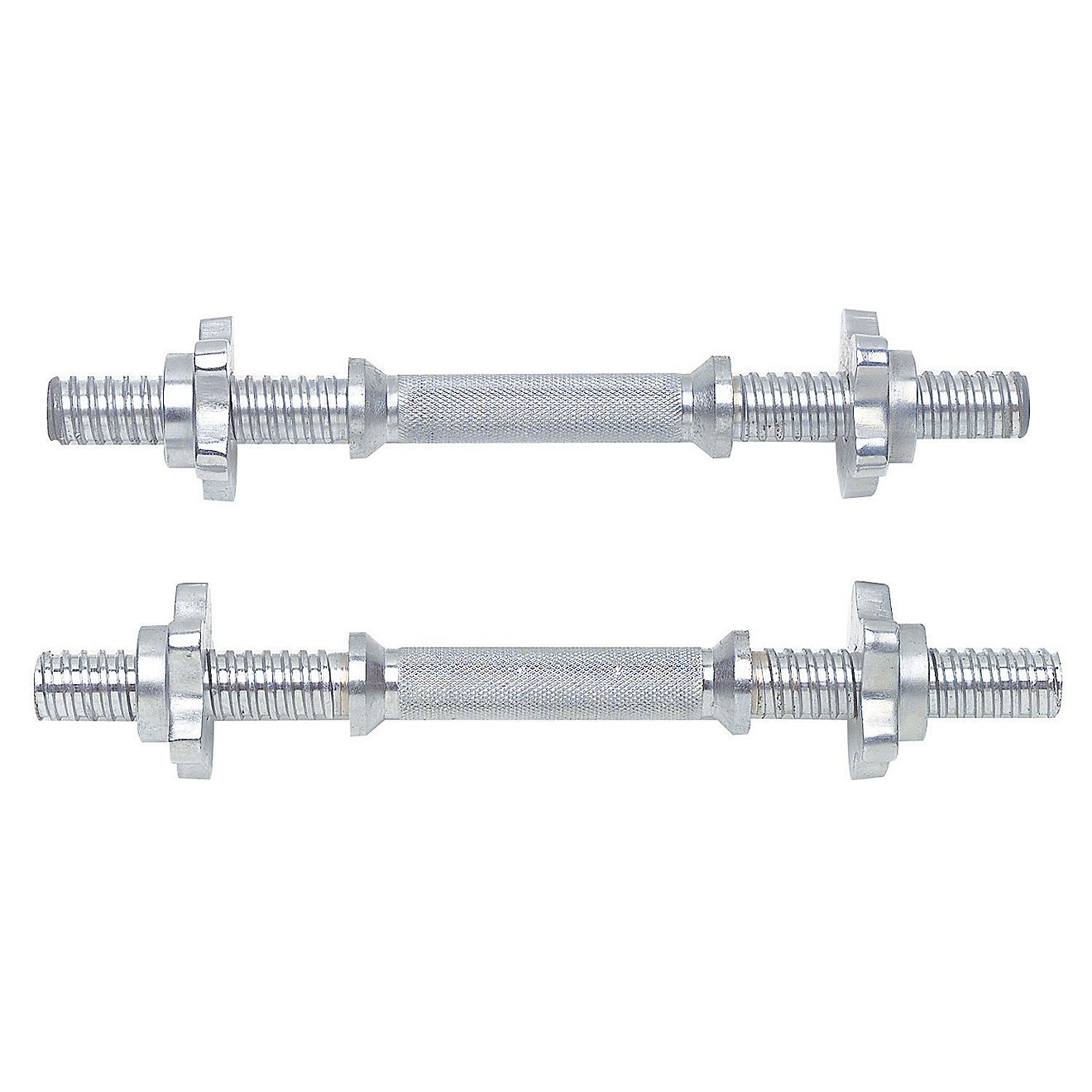 CAP Barbell Pair 14" Dumbbell Handles Solid Steel 100lb capacity Fits 1in Plates