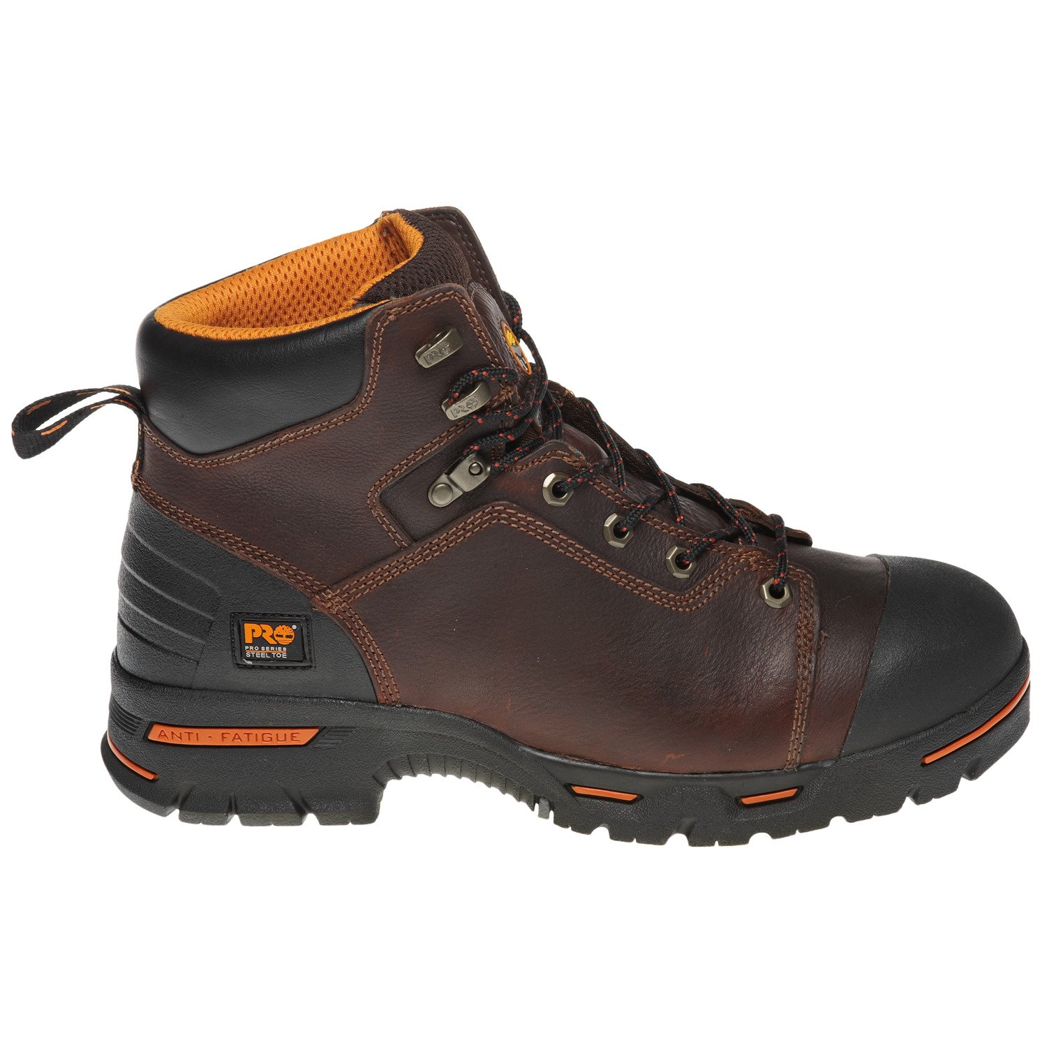 steel toe lace up work boots