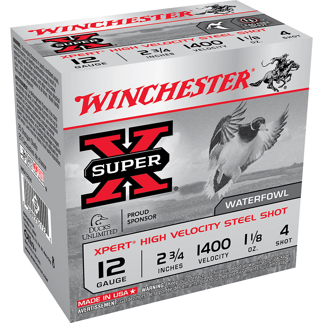 Winchester Xpert Hi-Velocity Steel 12 Gauge Shotshells                                                                           - view number 1