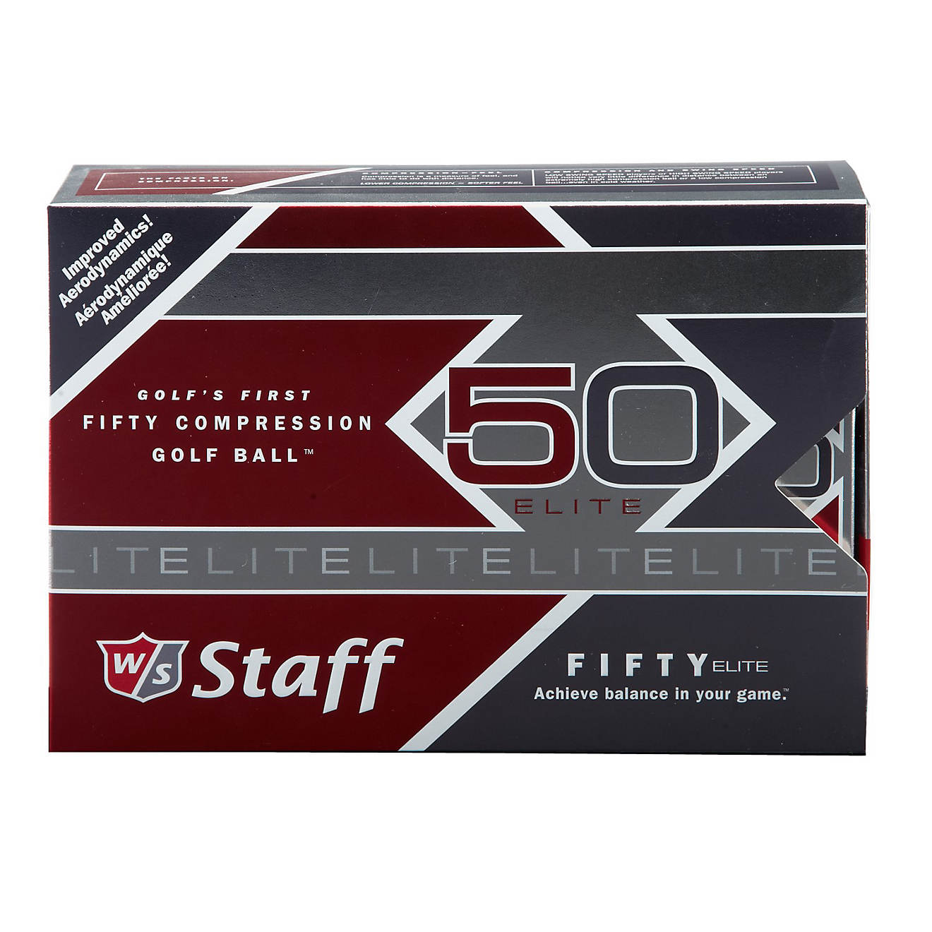 Wilson Staff Fifty™ Elite 50-Compression Golf Balls 12-Pack                                                                    - view number 1
