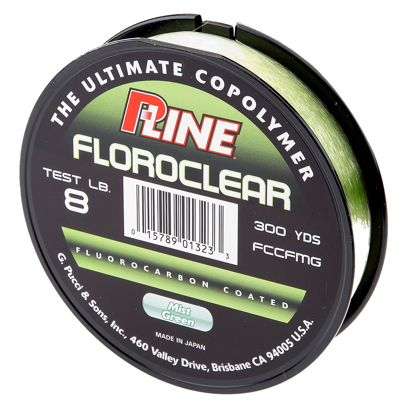 P-Line® Floroclear 8 lb. - 300 yards Fluorocarbon Fishing Line                                                                  - view number 1