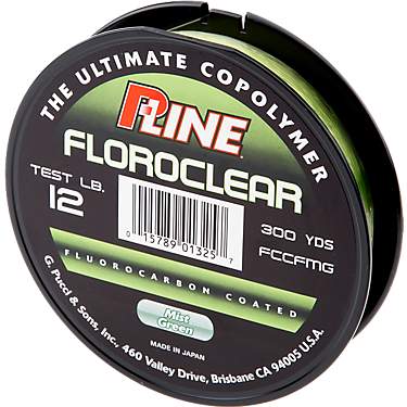 P-Line® Floroclear 12 lb. - 300 yards Fluorocarbon Fishing Line                                                                