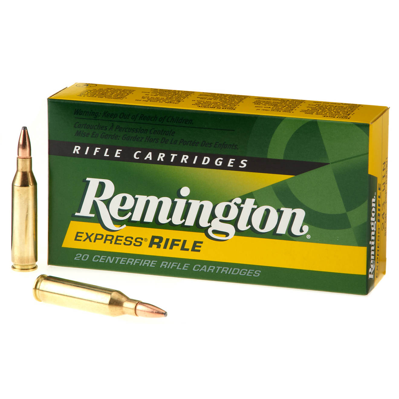 Remington .243 Winchester 80-Grain Centerfire Rifle Cartridges                                                                   - view number 1