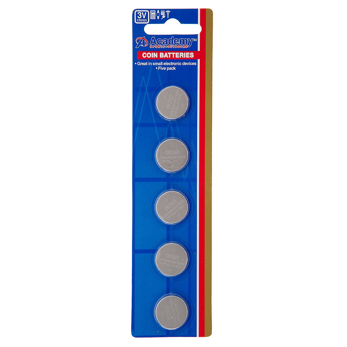 Academy 3V Coin Batteries 5-Pack                                                                                                 - view number 1