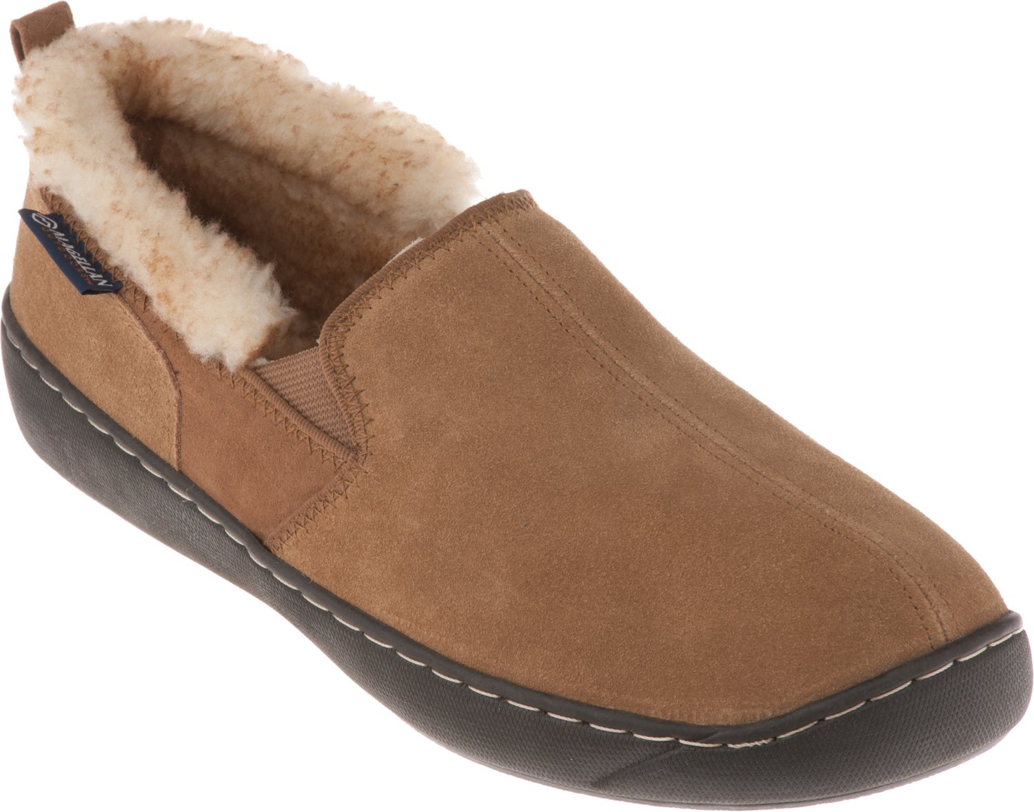 magellan outdoors women's fur collar slipper booties