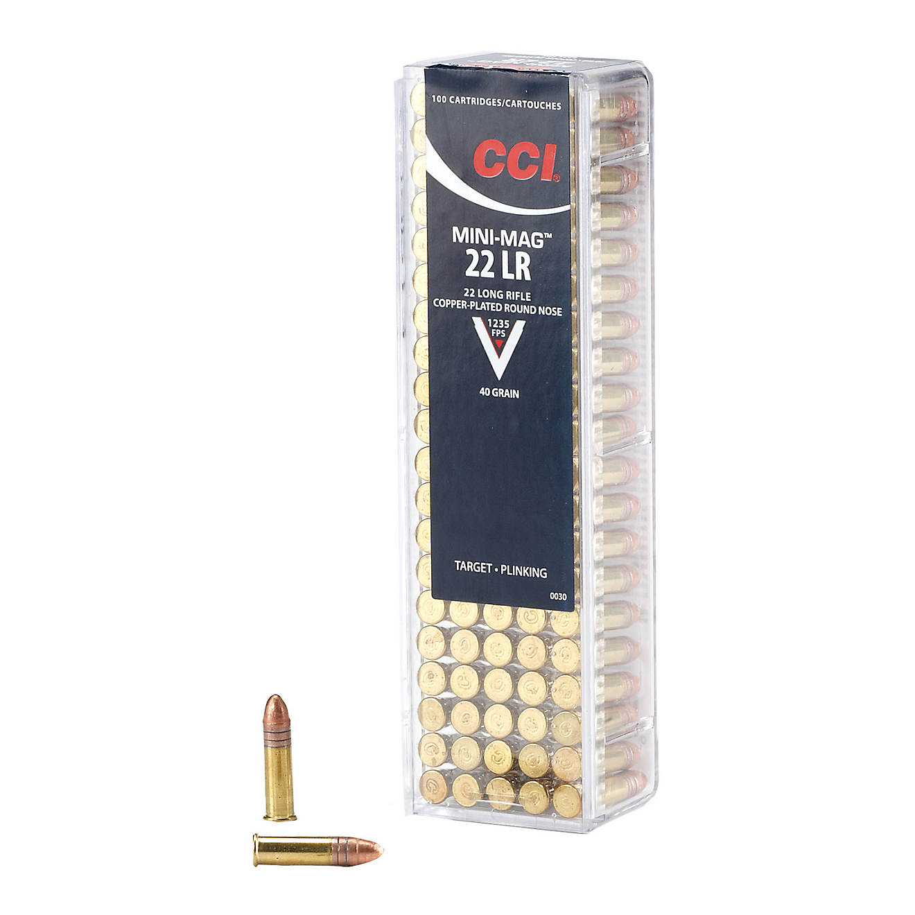 CCI® Mini-Mag™ .22 LR 40-Grain High Velocity Rifle Ammunition - 100 Rounds                                                    - view number 1