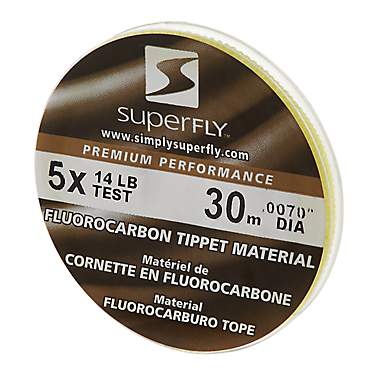 Superfly 5X 30 m Fluorocarbon Tippet Material                                                                                   