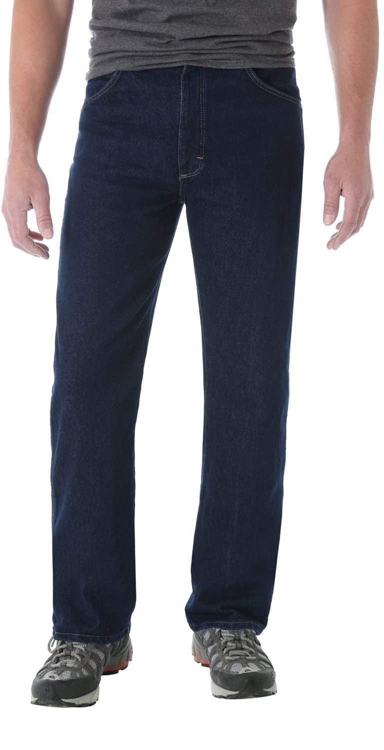 Wrangler Rugged Wear Performance Series Regular Fit Jean - DI - 31-34 Dark Indigo at Men's Clothing store