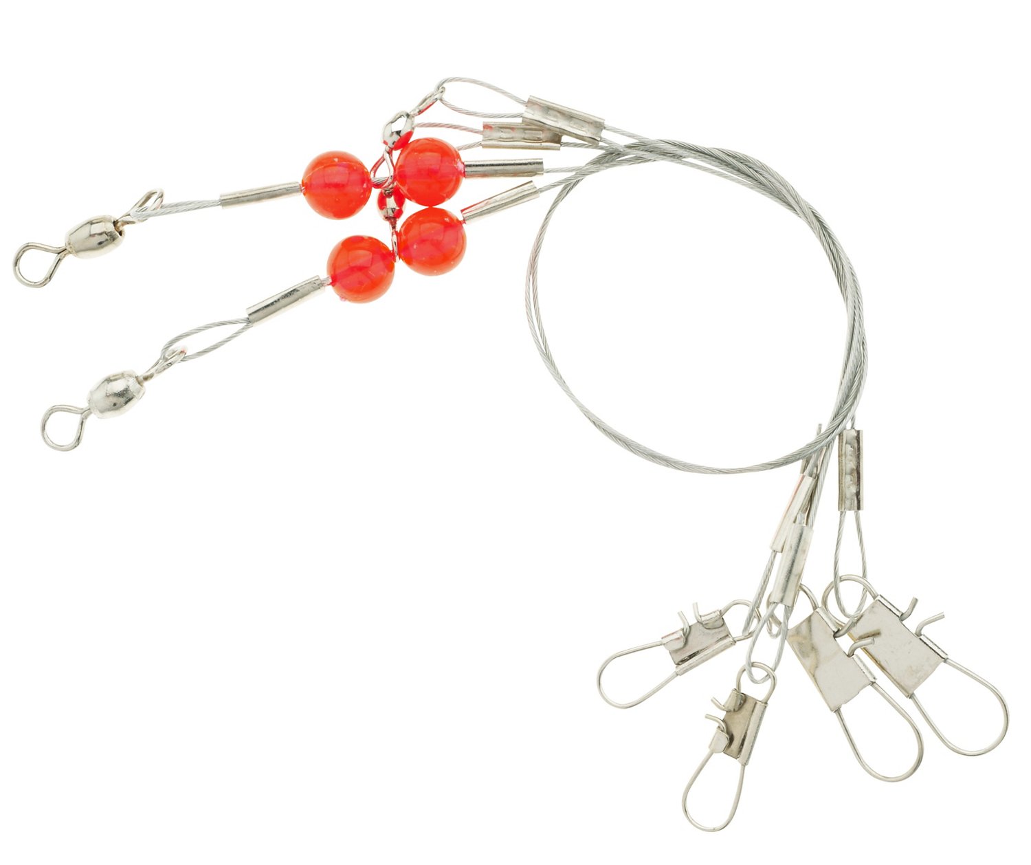 Pack of 6 24 in Steel Wire Leader Double Drop 
