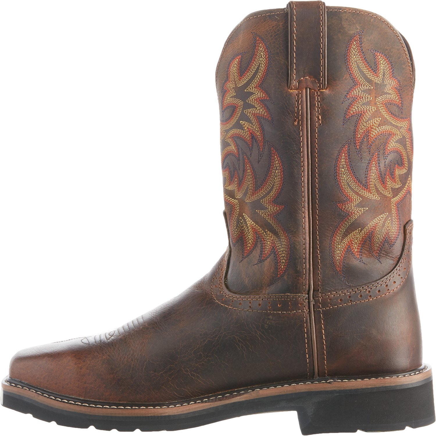 justin steel toe work boots academy