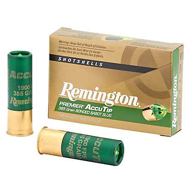 Remington Premier AccuTip 12 Gauge 385-Grain Bonded Sabot Slugs                                                                 
