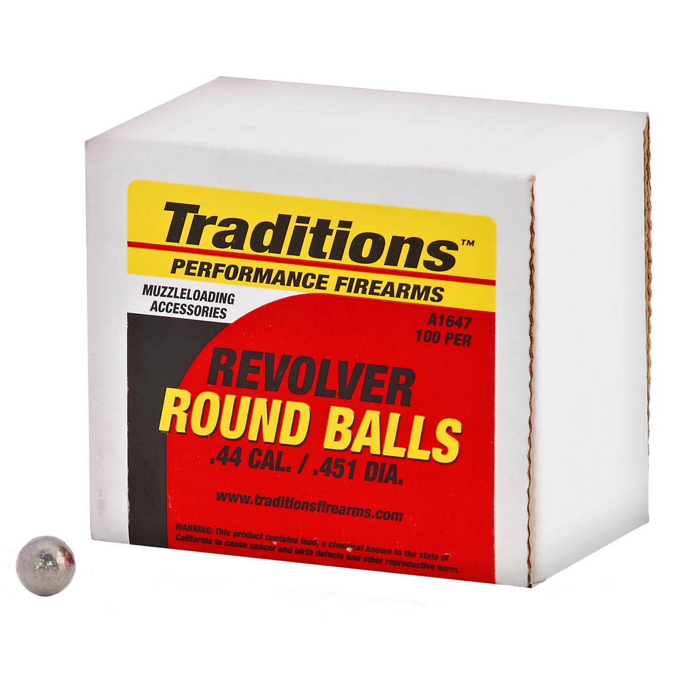 Traditions Round Ball .44 Caliber Ammunition                                                                                     - view number 1
