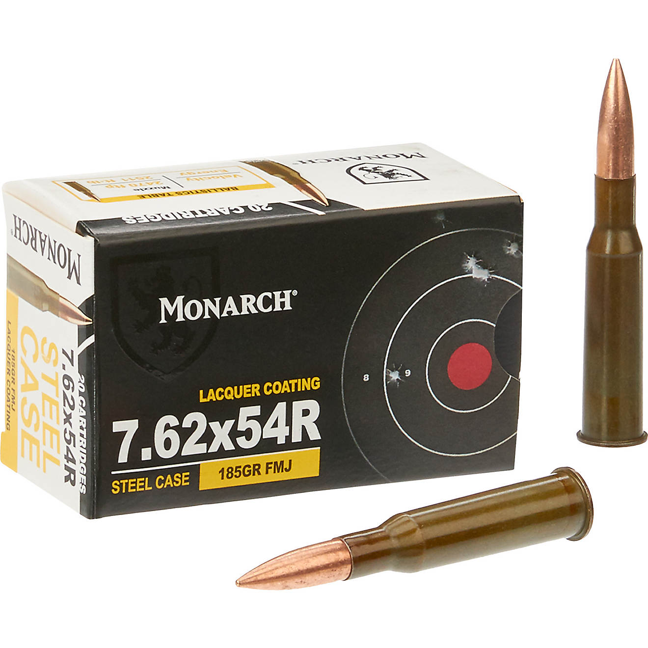 Monarch 7.62 x 54 R FMJ 185-Grain Centerfire Ammunition - 20 Rounds                                                              - view number 1