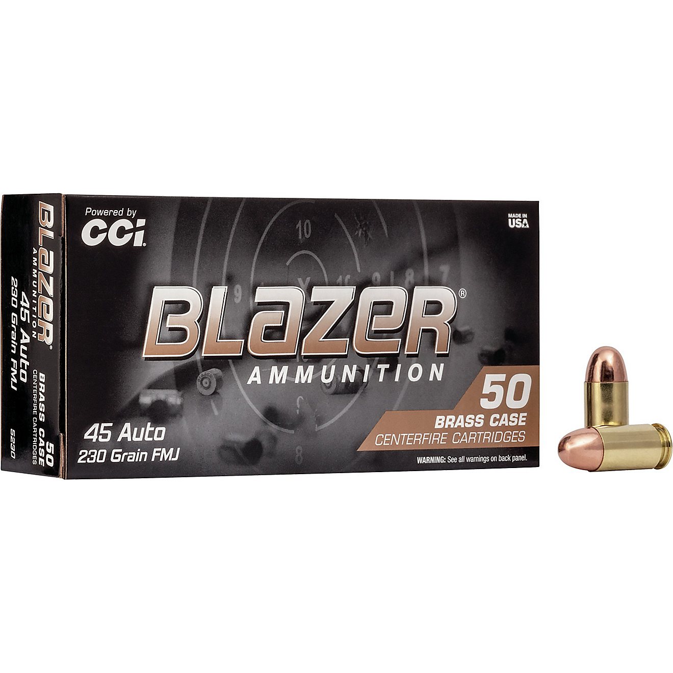 Federal Premium Blazer Brass .45 ACP 230-Grain Centerfire Pistol Ammunition - 50 Rounds                                          - view number 1