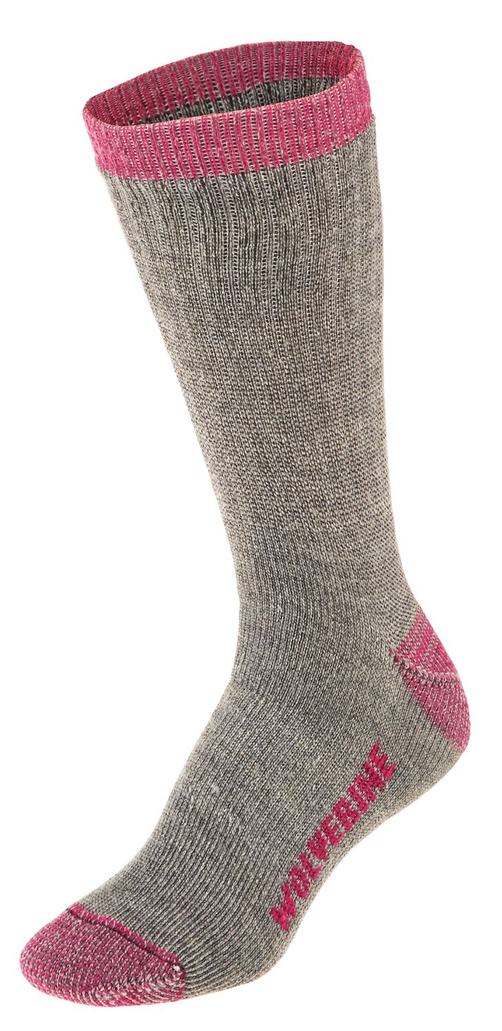 Wolverine Women's Wool Boot Socks 2 Pack Academy