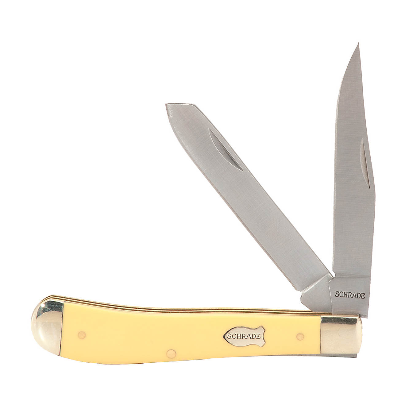 Schrade® Old Timer Gunstock Trapper 2-Blade Folding Knife                                                                       - view number 1