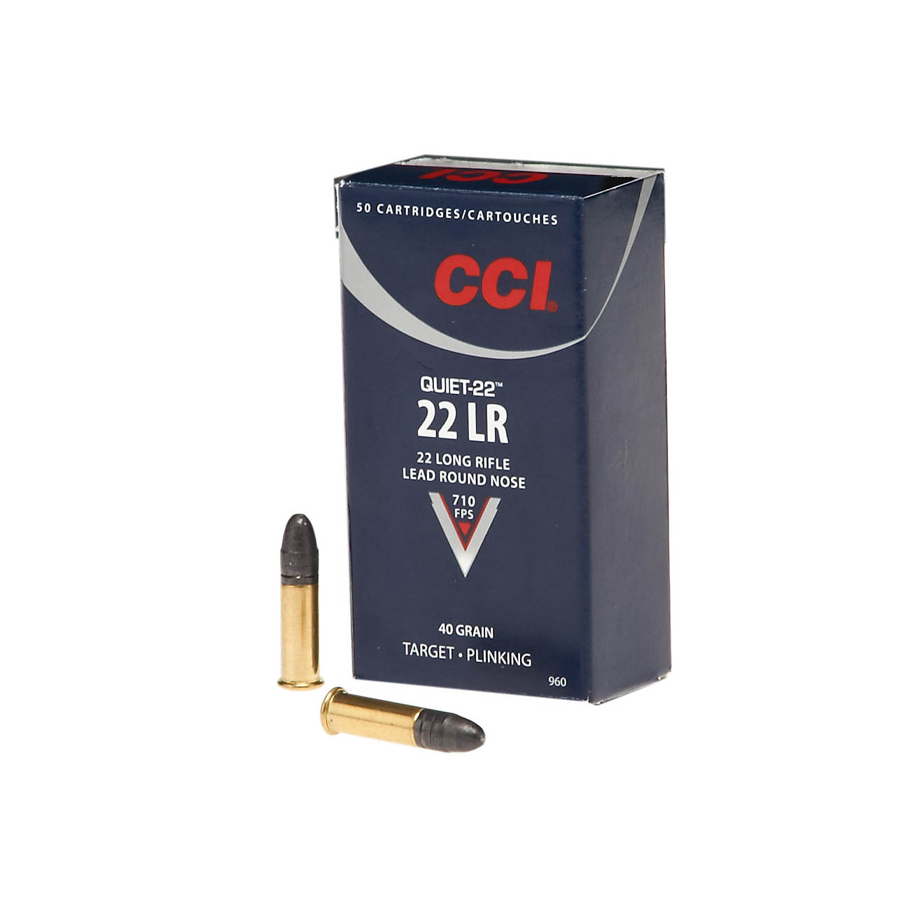 CCI® Quiet .22 LR 40-Grain Rimfire Ammunition - 50 Rounds                                                                       - view number 1