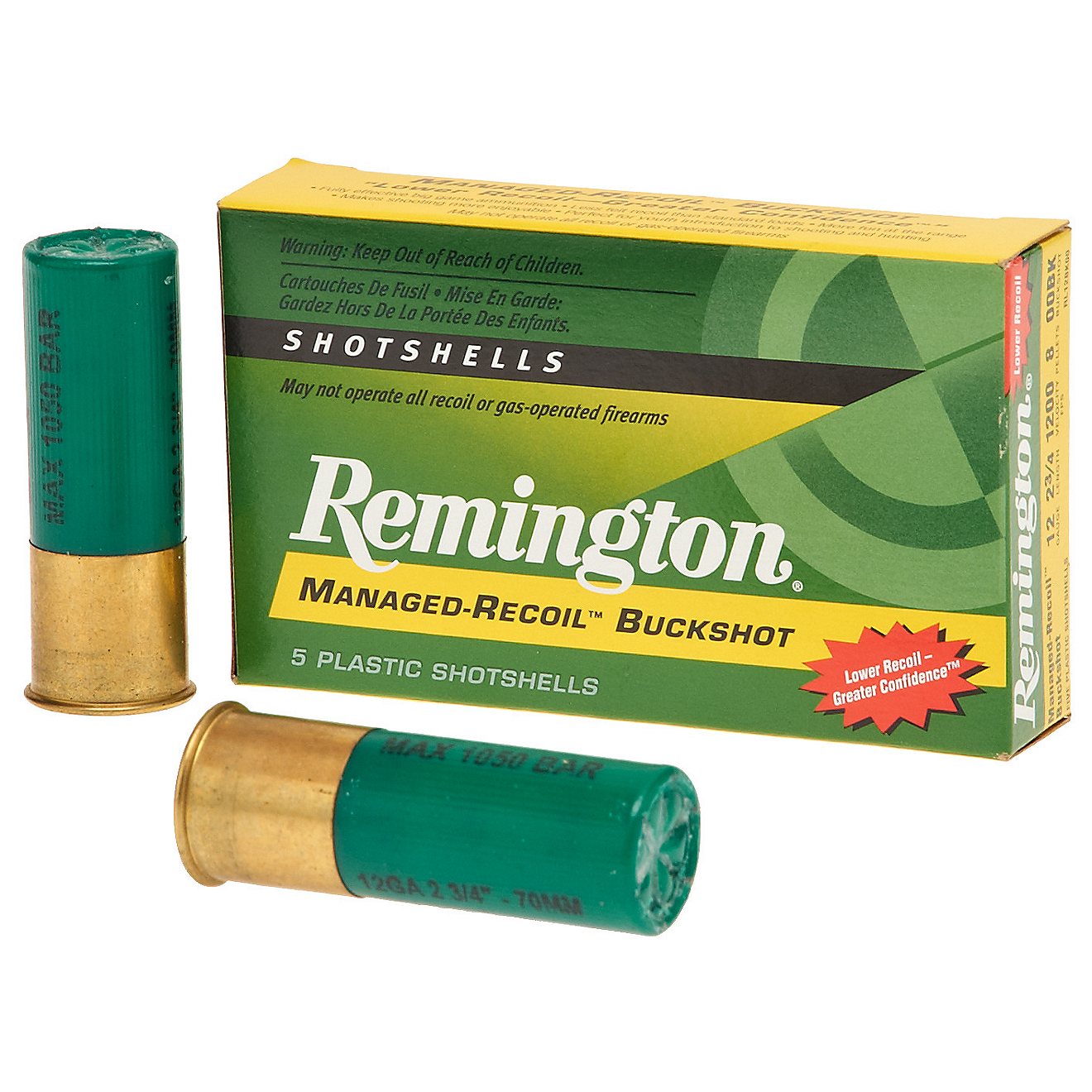 Remington Express Managed-Recoil 12 Gauge Buckshot Shotshells                                                                    - view number 1