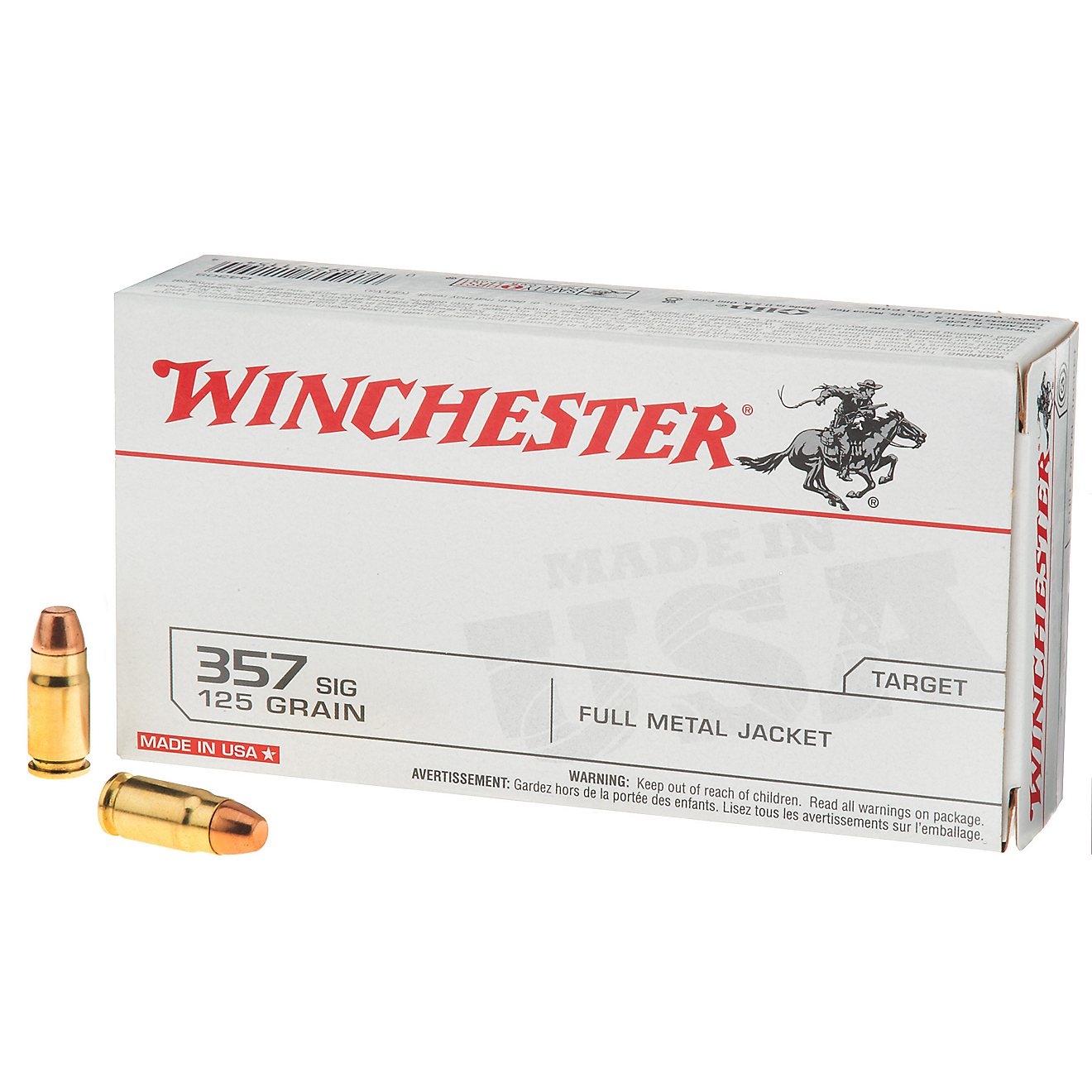Winchester .357 Sig 125-Grain Centerfire Handgun Ammunition - 50 Rounds                                                          - view number 1