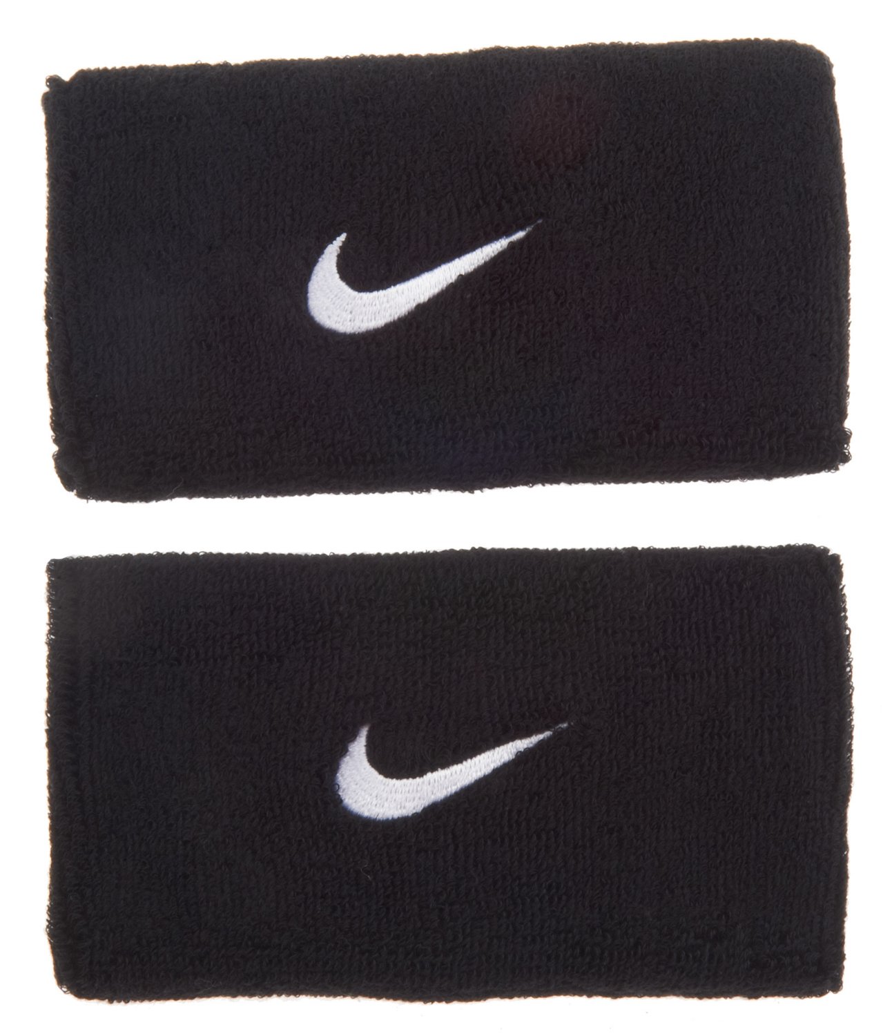 Nike Adults' Swoosh DoubleWide Wristbands Academy
