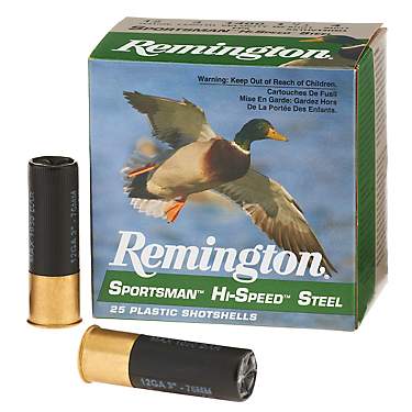 Remington Sportsman Hi-Speed Steel 12 Gauge Shotshells - 25 Rounds                                                              