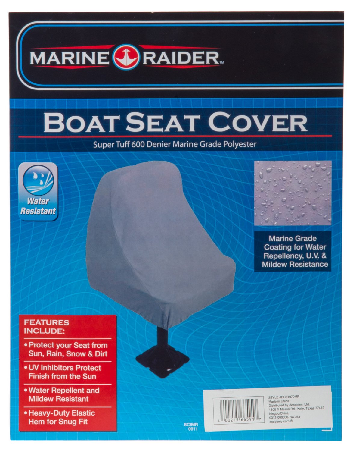 Marine Raider 600Denier Boat Seat Cover Academy