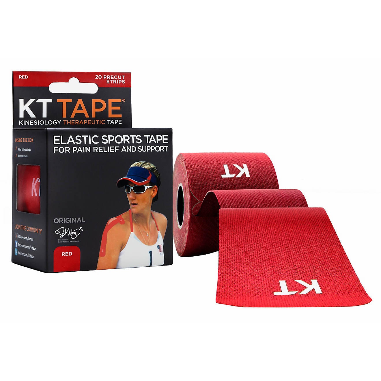 KT Tape Original Precut Elastic Athletic Tape 20-Strip Pack                                                                      - view number 1