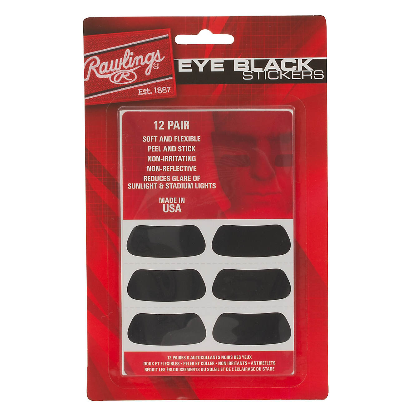 Rawlings Eye Black Stickers 12-Pack                                                                                              - view number 1