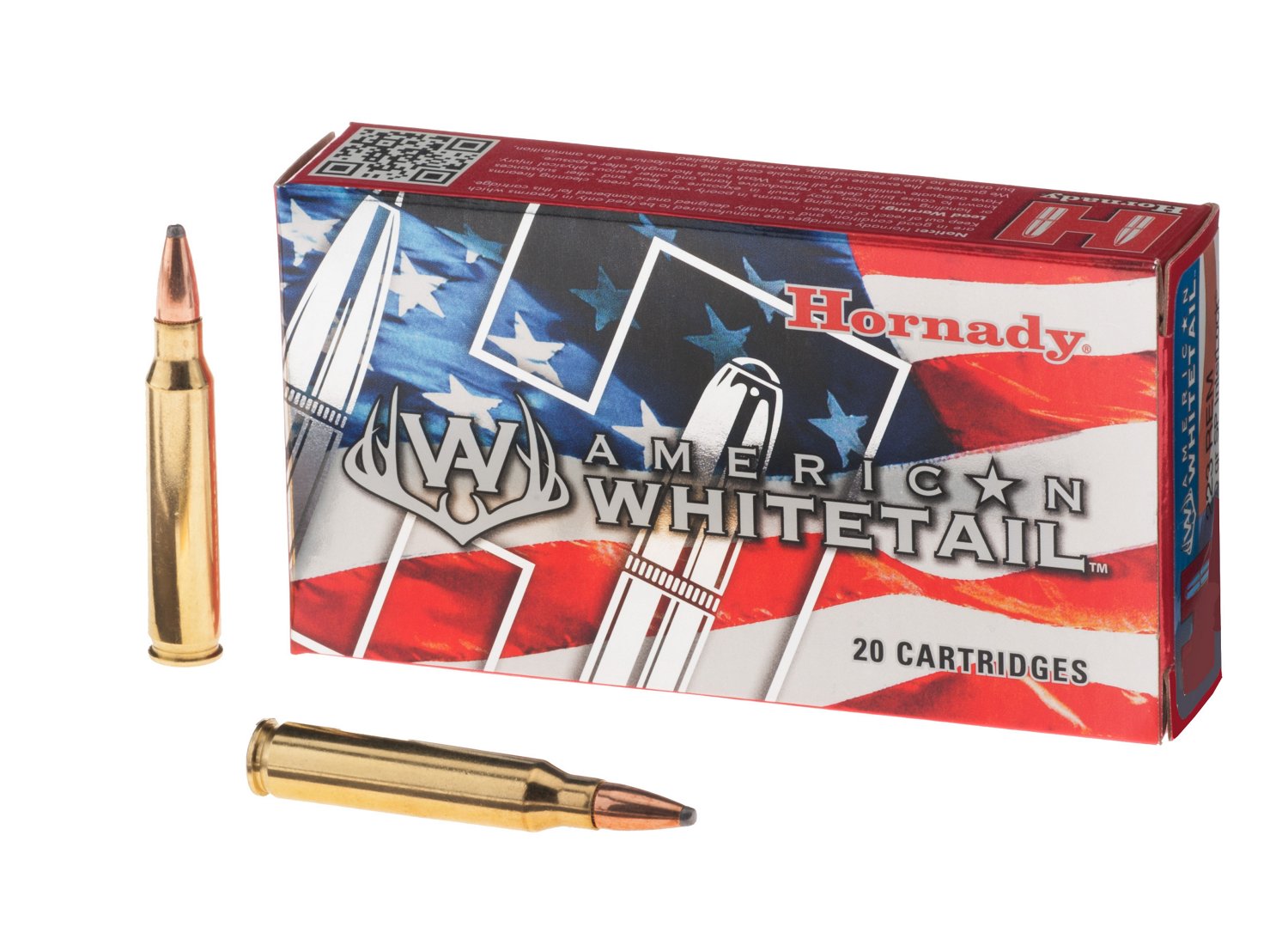 Hornady American Whitetail .223 60Grain Centerfire Rifle Ammunition