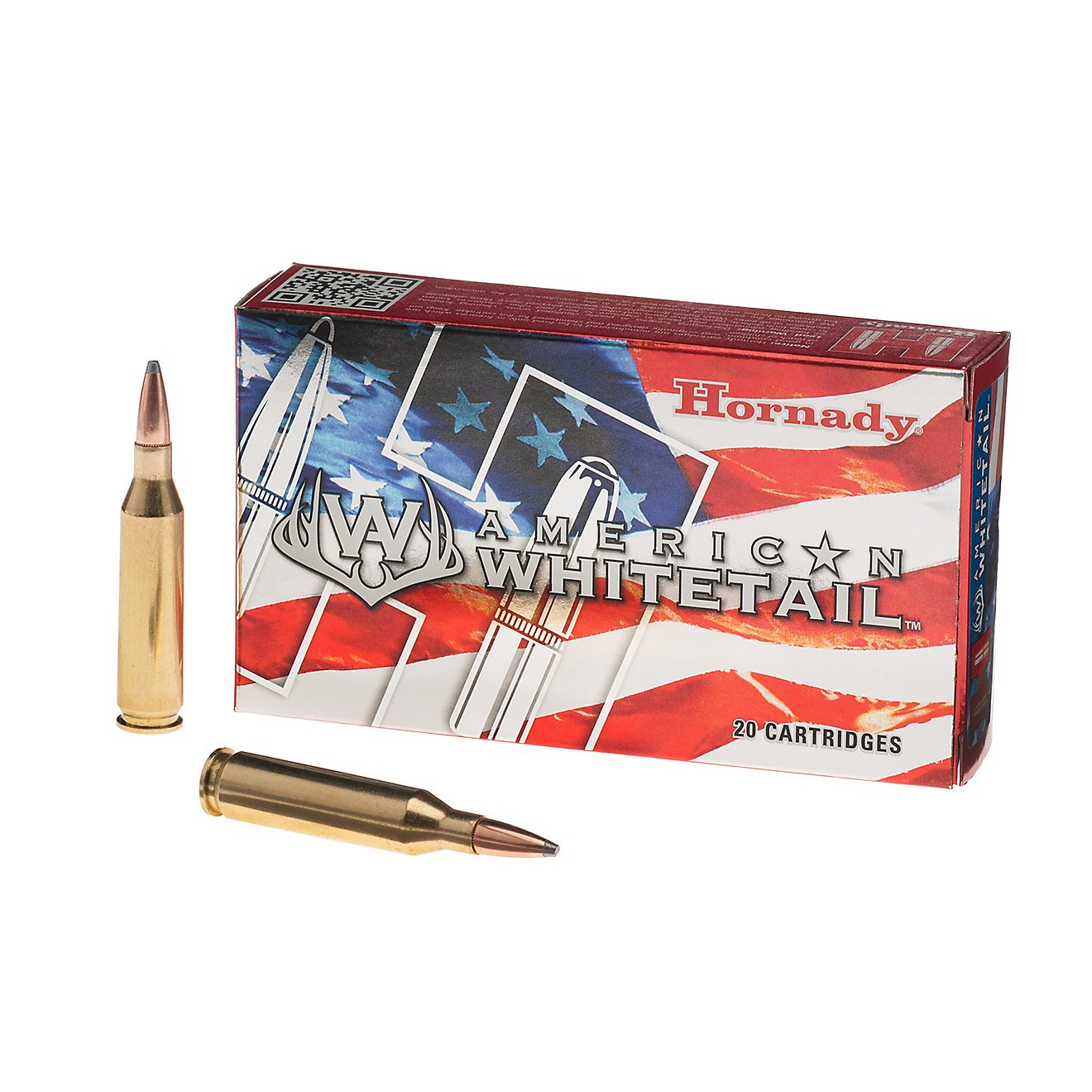 Hornady InterLock® BTSP American Whitetail™ .243 Win 100-Grain Centerfire Rifle Ammunition - 20 Rounds                        - view number 1