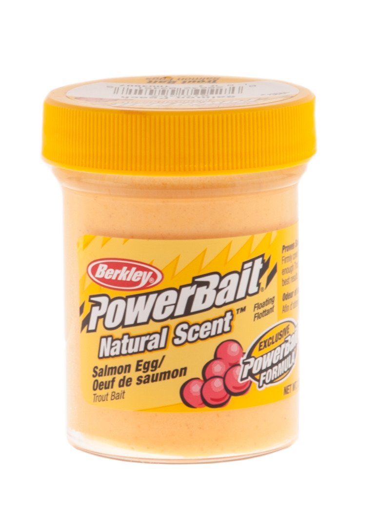 100g/7,00€ Berkley Natural Scent Trout Bait Garlic Fluo Orange 1290574 