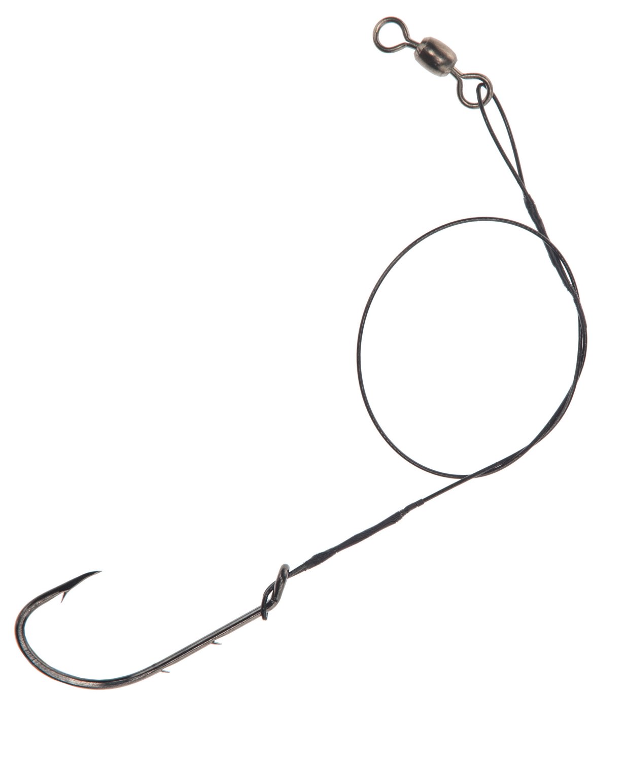 Eagle Claw Lazer Sharp Saltwater Snelled Nylawire Single Hooks 5-Pack ...
