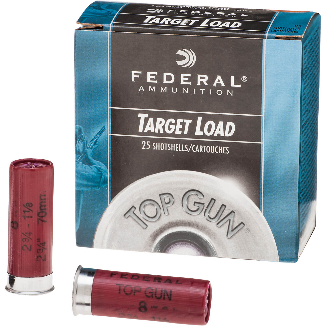 Federal Premium® Top Gun® Target 12 Gauge 8 Shotshells - 25 Rounds                                                             - view number 1